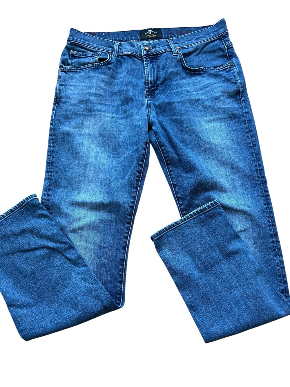 7 For All Mankind Mens Size 34 Standard Classic Straight Leg Jeans - Picture 3 of 15